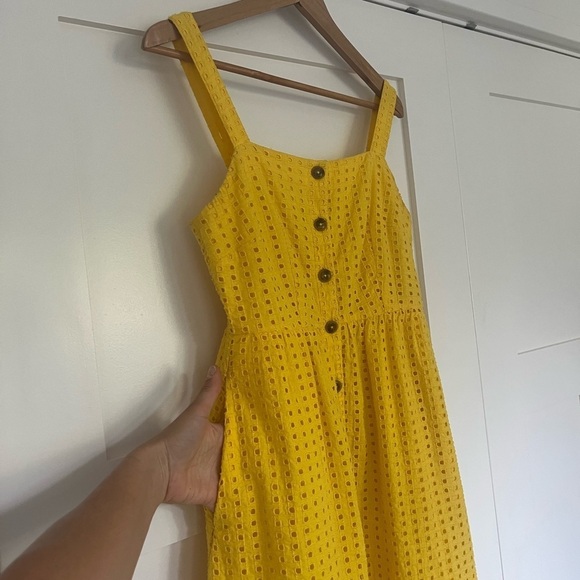 J. Crew Classic button-front midi sundress in embroidered eyelet - Picture 11 of 15